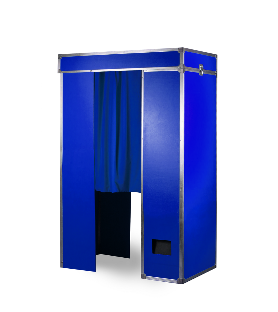 Fotoautomat-blau